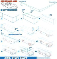 Easy How to Draw A Car How to Draw A Car Convertible In Two Point Perspective Easy