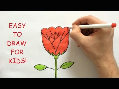 Easy How to Draw A Rose Step by Step How to Draw A Rose Step by Step for Kids