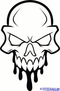 Easy How to Draw A Skull How to Draw A Skull Head Skull Head Tattoo Step by Step