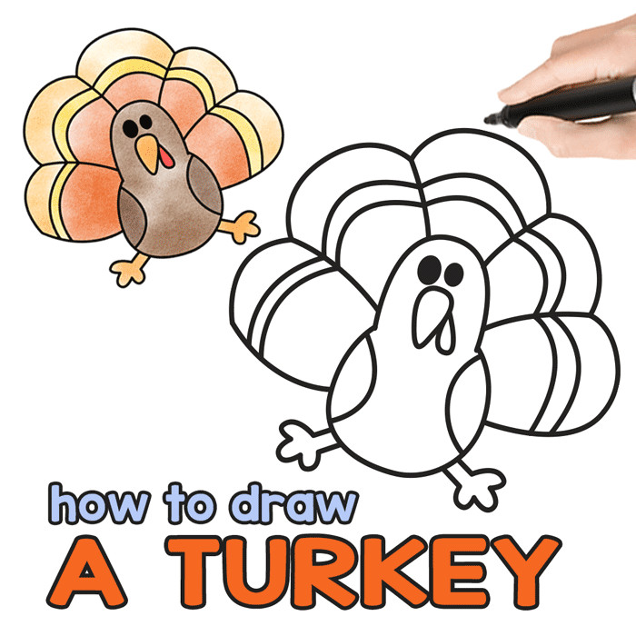 Easy How to Draw A Turkey 12 Best Turkey Drawing Images Turkey Drawing Thanksgiving