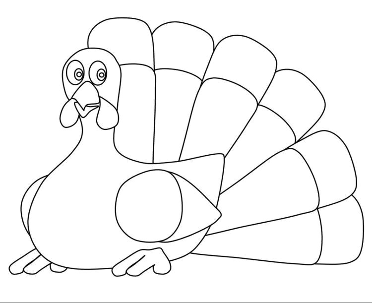 Easy How to Draw A Turkey Printable Turkey Coloring Sheets for Kids Turkey Coloring