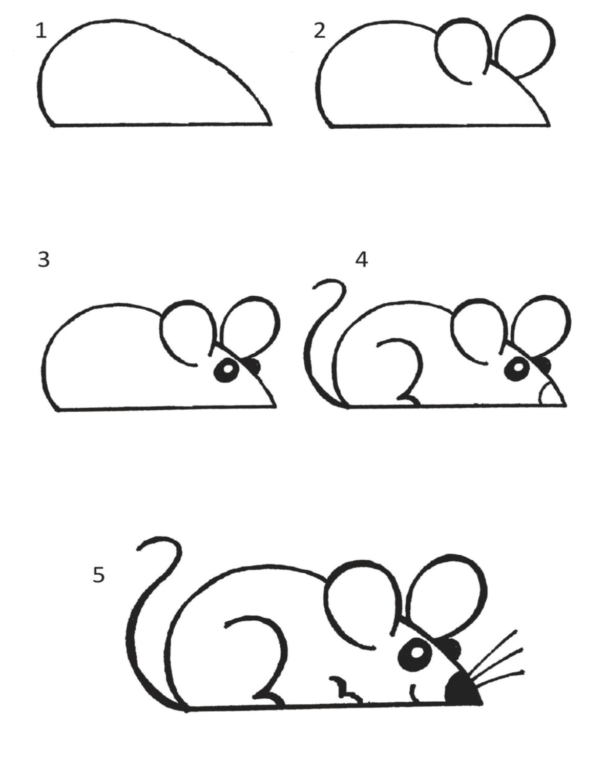 Easy How to Draw Cute Animals Geometric Animals Simple 2016 11 En Mus Step by Step Drawing