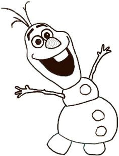 Easy How to Draw Frozen Characters How to Draw Olaf the Snowman From Frozen with Easy Steps