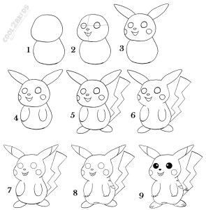 Easy How to Draw Frozen Characters How to Draw Pikachu Step by Step Pikachu Drawing Drawings