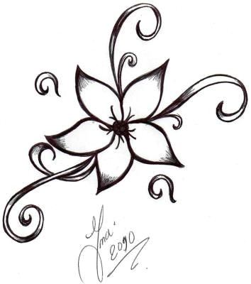 Easy Lotus Drawing Tatoo Google Search Easy Flower Drawings Flower