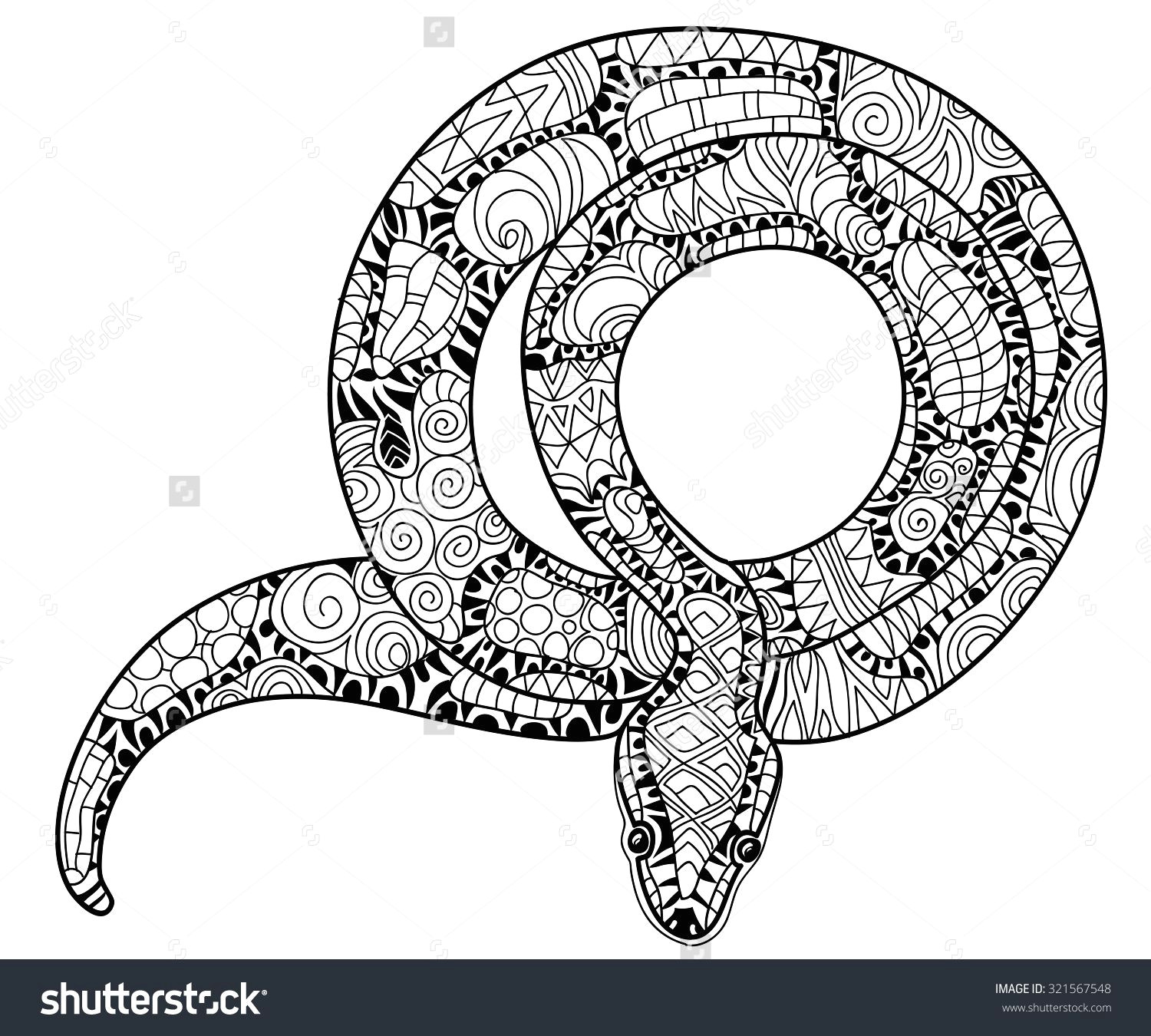 Easy Medusa Drawing Snake Zentangle Google Search Snake Coloring Pages