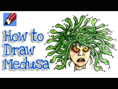 Easy Medusa Drawing Videos Matching How to Draw Medusa the Gorgon Real Easy