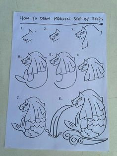 Easy Merlion Drawing 13 Best Singapore Ndp Images Crafts for Kids Singapore