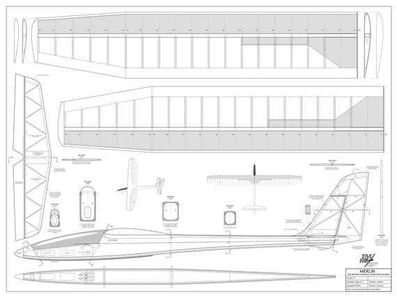Easy Merlion Drawing Digital Tmrc Merlin Res 2 2 Meter 80 Span Balsa and Plywood thermal Sport Glider Plan Tmrc tom Martin Radio Control
