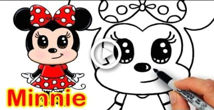 Easy Minnie Mouse Drawing Step by Step How to Draw Disney Minnie Mouse Cute Step by Step Easy