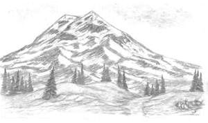 Easy Mountains to Draw Simple Nature Drawings Bing Images Mountain Drawing
