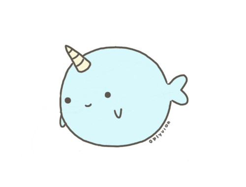Easy Narwhal Drawing Pusheen S Nutella Jara Cute Narwhal Cute Stickers Cute
