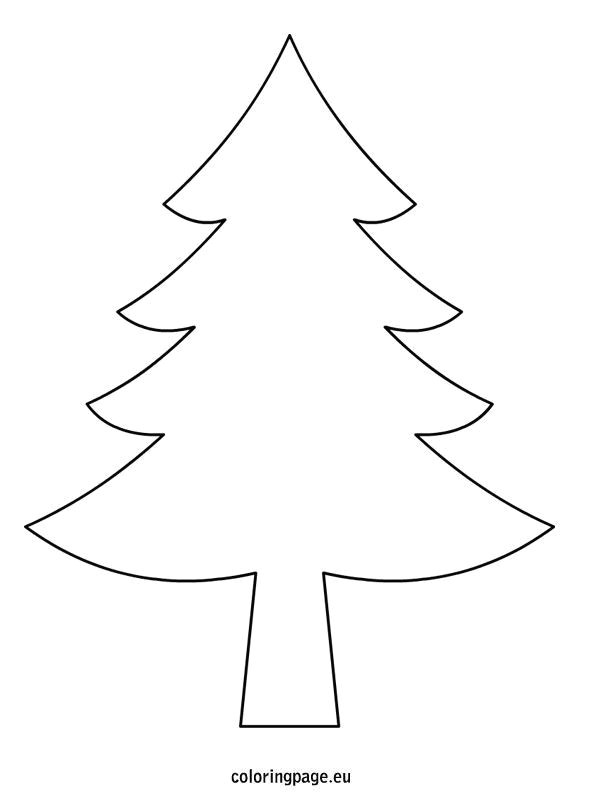 Easy Pine Tree Drawing Christmas Tree Drawing Template Christmas Tree Drawing