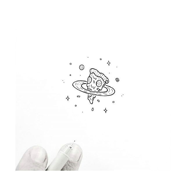 Easy Pizza Drawing Pizza Illustration Tattoo Drawing Photograph Design