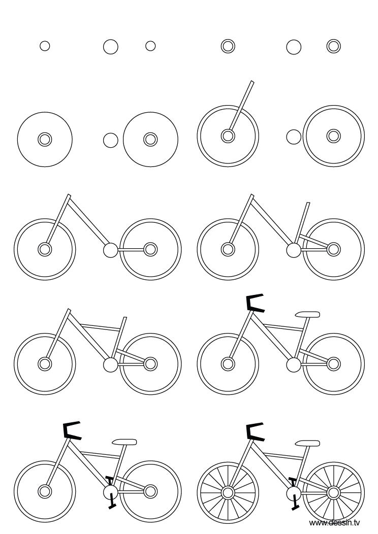 Easy Present Drawing Learning to Draw A Bike for An Anniversary Gift Promet