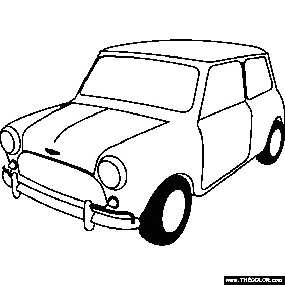 Easy Race Car Drawing 100 Free Coloring Page Of A 1963 Austin Mini Cooper S