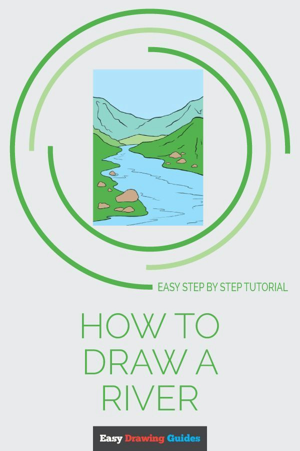 Easy River Drawing How to Draw A River Really Easy Drawing Tutorial Flowers