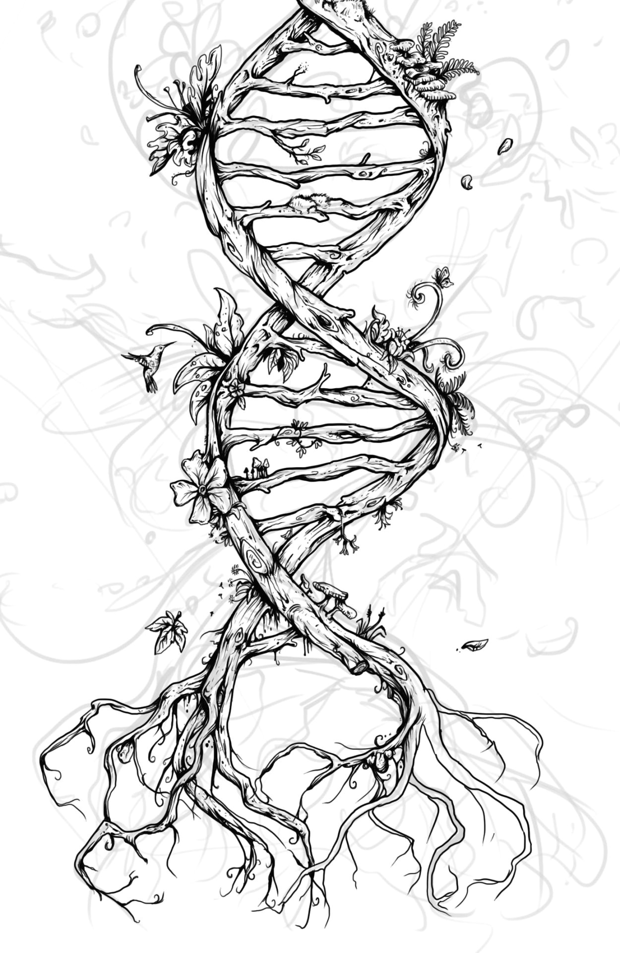 Easy Science Drawings Illustration Art Life Design Nature Biology Wip organic