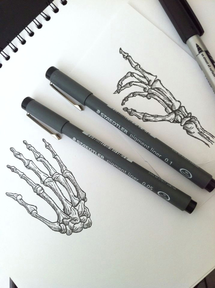 Easy Skeleton Hand Drawing Hand Drawn Skeleton Hands Things to Draw Skeleton Hands
