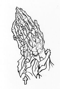 Easy Skeleton Hand Drawing Pin by Barbara Marie On This is It Praying Hands
