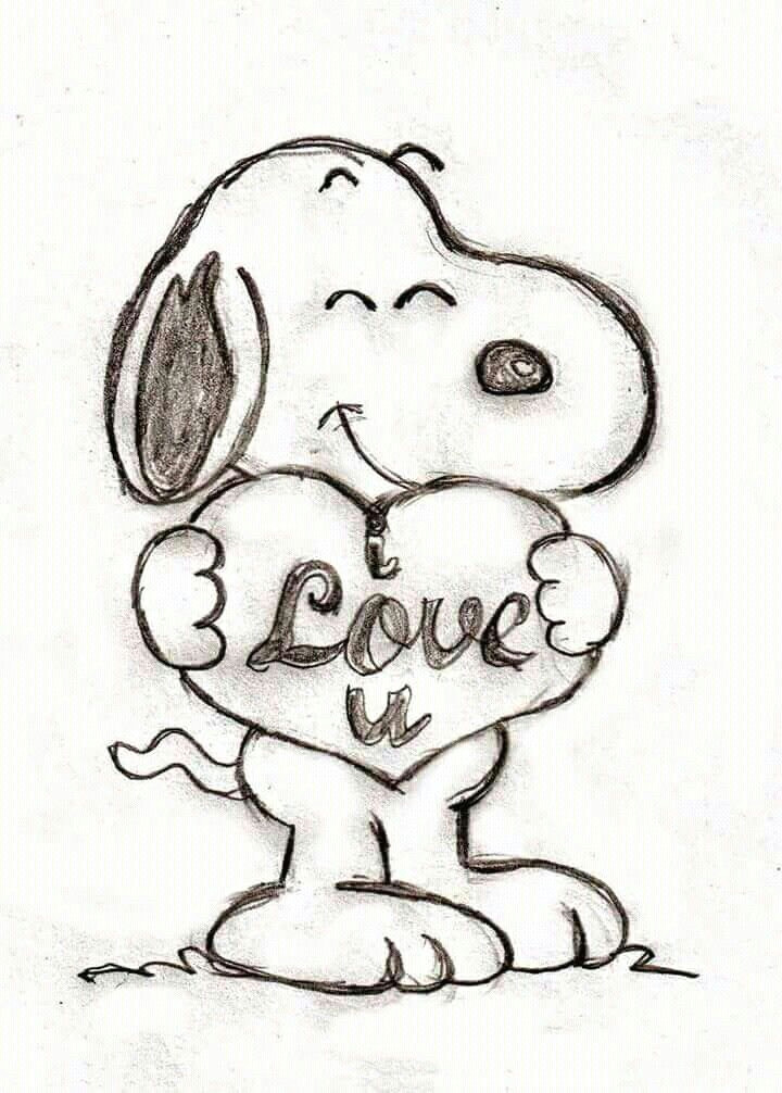Easy Snoopy Drawing This On A Rock or Plate Snoopy Drawing Snoopy