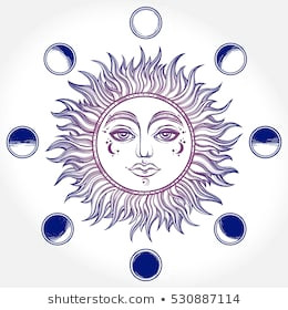 Easy Sun and Moon Drawing 1000 Sun Moon Stars Stock Images Photos Vectors