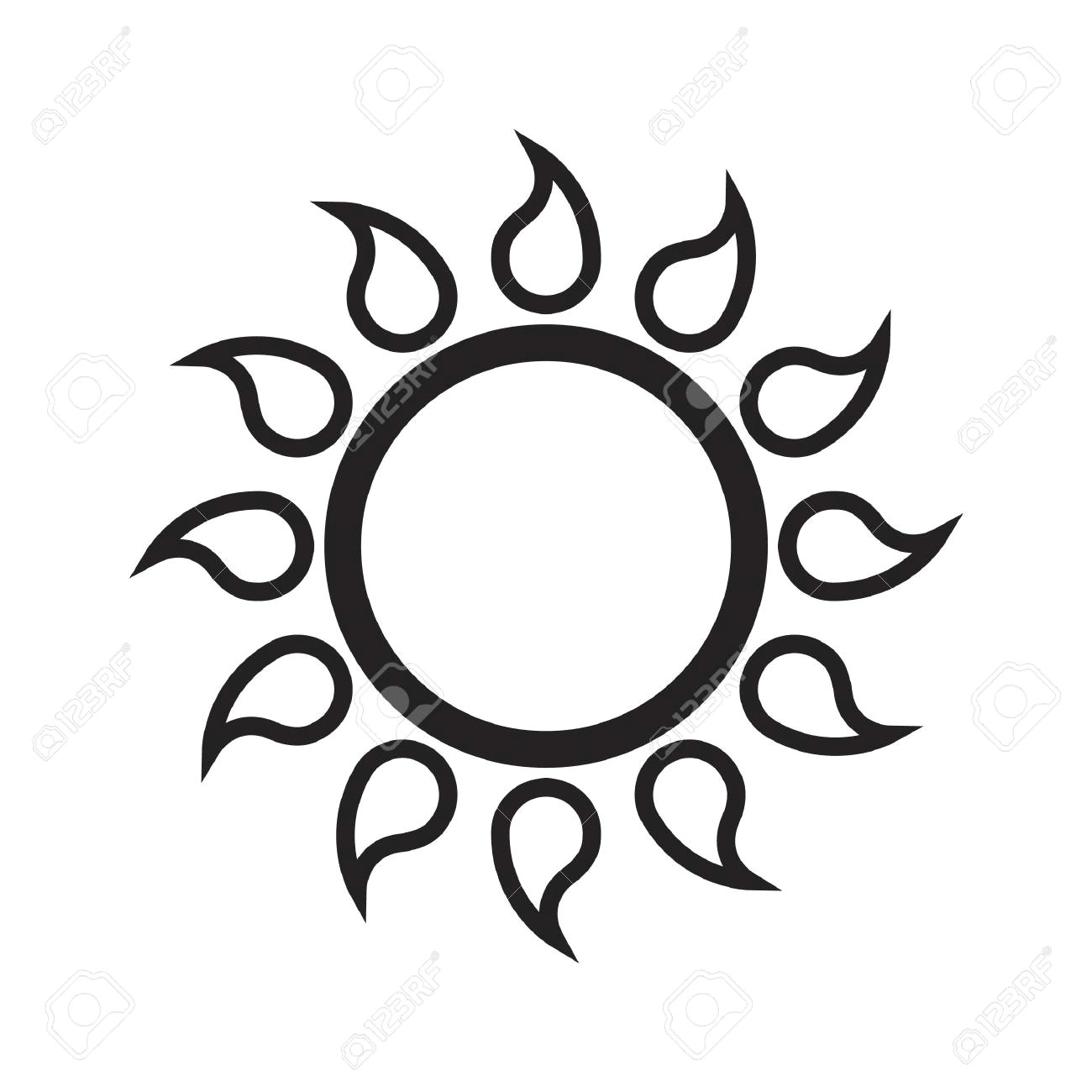 Easy Sun and Moon Drawing Simple Sun Stencil Yatay Horizonconsulting Co