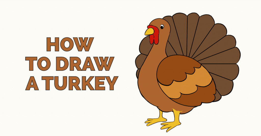 Easy Thanksgiving Drawings How to Draw A Turkey Really Easy Drawing Tutorial Easy