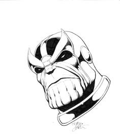 Easy Thanos Drawing 19 Best Lineart Thanos Images Marvel Comic Books Art Art