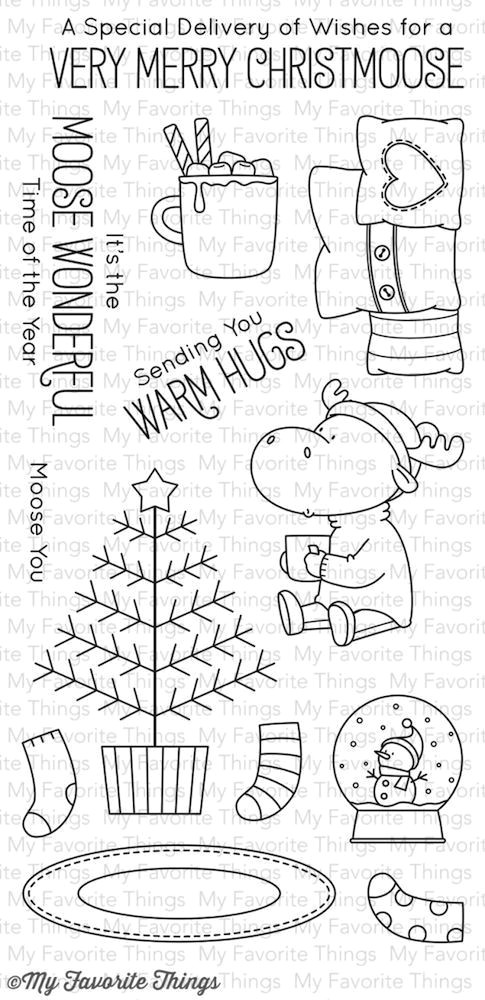 Easy Things to Draw for Christmas My Favorite Things Merry Christmoose Www Papercrafts Ch