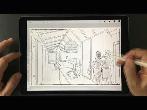 Easy Things to Draw On Procreate Adding Hand Drawn Figures to Your Renderings Procreate