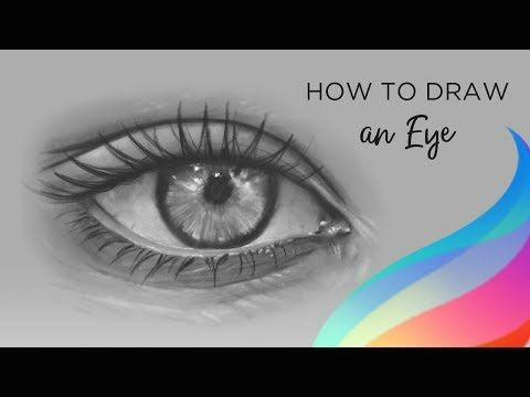 Easy Things to Draw On Procreate How to Draw An Eye Procreate Tutorial Youtube In 2019