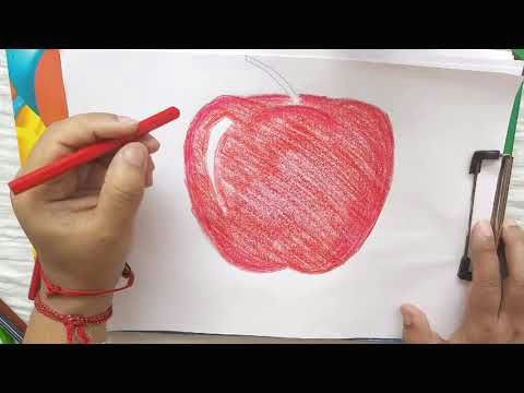 Easy to Draw Apple How to Draw An Apple Kids Drawing Easy Drawing Being