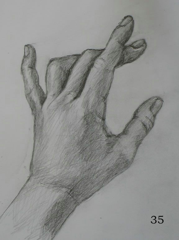 Easy to Draw Hand Hand Drawing Tutorials Demos A Portrait Artist From