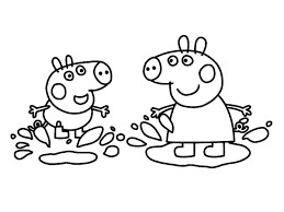 Easy to Draw Peppa Pig Image Result for Peppa Pig Muddy Puddles Coloring Pages