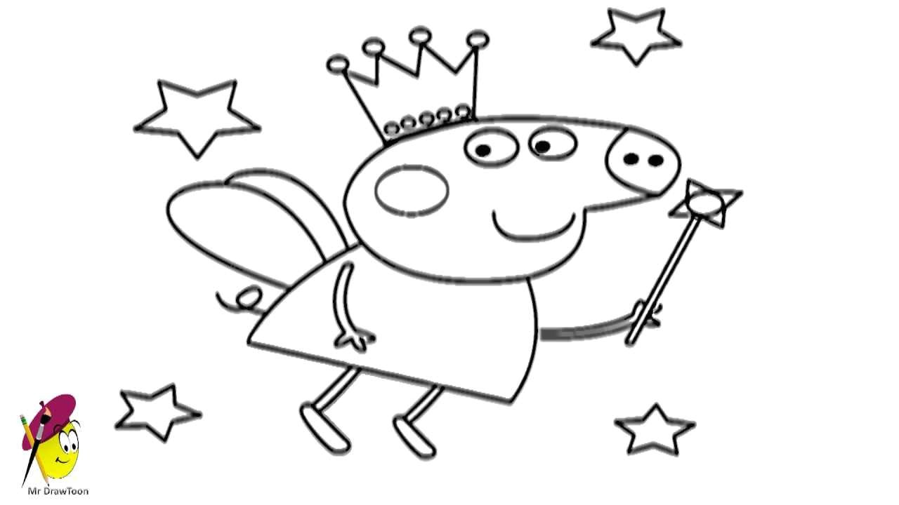 Easy to Draw Peppa Pig Peppa Pig Fairy How to Draw Peppa Pig Fairy