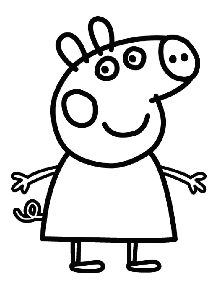 Easy to Draw Peppa Pig Printables Comment to Peppa Pig Coloring Pages for Kids