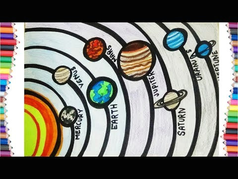 Easy to Draw Planets How to Draw the solar System 14 Steps with Pictures Wikihow