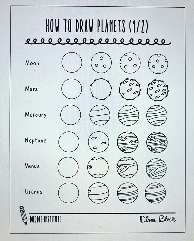 Easy to Draw Planets New How to Draw Planets Free Pdf Worksheets In the