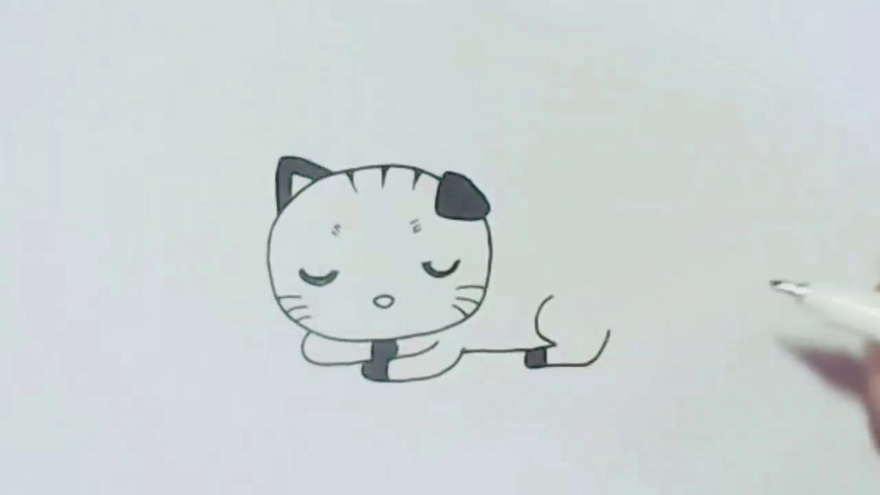 Easy to Draw Queen How to Draw Cartoon Slipping Cat