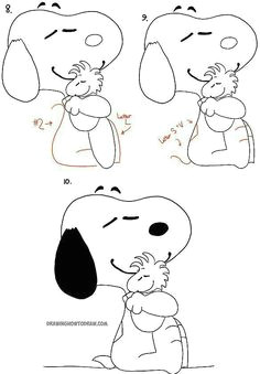 Easy to Draw Snoopy 9 Best How to Draw Snoopy Friends Images Snoopy Drawing