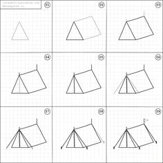 Easy to Draw Tent 852 Best Doodle Bug Images Easy Drawings Drawings Doodle