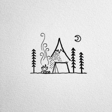 Easy to Draw Tent I M Tina I Tina Auf Pinterest