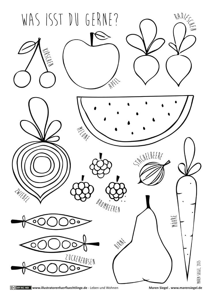 Easy to Draw Vegetables Download as Pdf Living and Living Fruits and Vegetables
