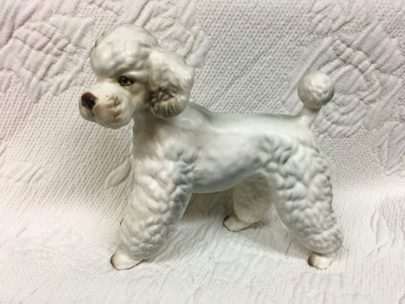 Easy toy Poodle Drawing Poodle Porcelain Figurine Standard Poodle Figurine Marked