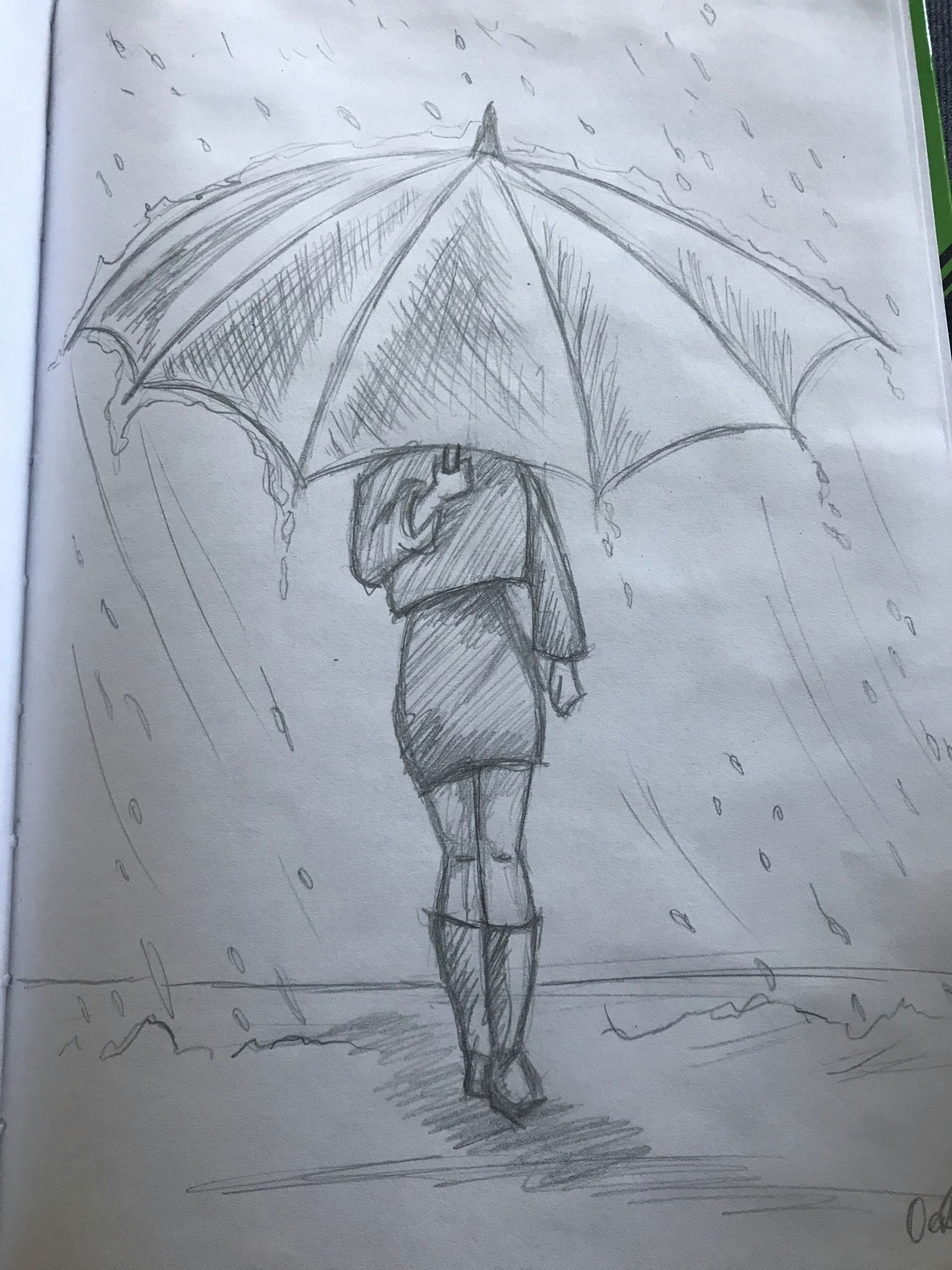 Easy Umbrella Drawing Pin by Tatjana Preua On Katze Zeichnen In 2019 Pencil Art
