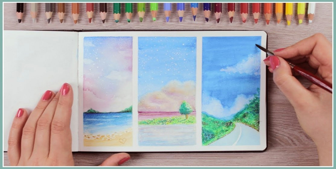 Easy Watercolor Pencil Drawings Cool Things to Paint How to Paint with Watercolor Pencils