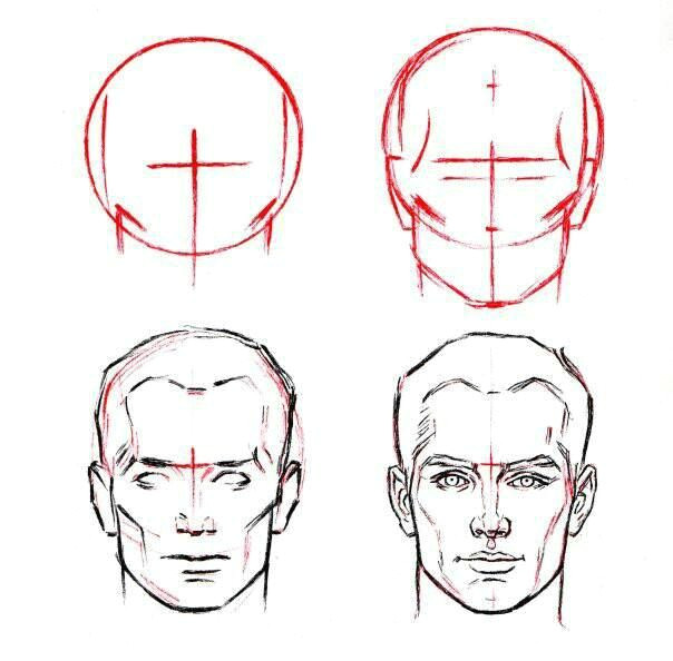 Easy Way to Draw A Face How to Draw Man Face S Abed Ramadan Guy Drawing Male