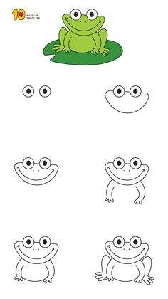 Easy Way to Draw A Frog 11 Best Frog Drawing Images Frog Drawing Frog Art Frog
