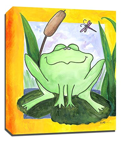 Easy Way to Draw A Frog Amazon Com Frog Chillin 11 X 14 Canvas Baby